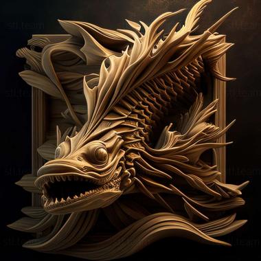 3D model sea monster (STL)